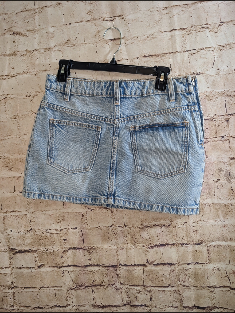 Zara Backwards denim Mini Skirt MediumExcellent condition